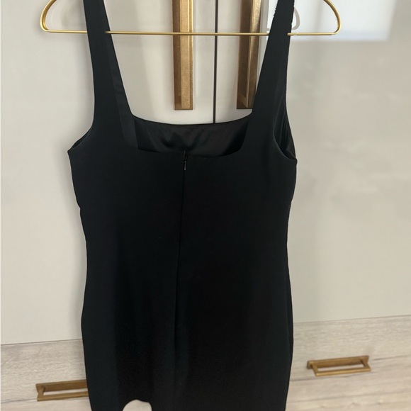 Halston - Black Sleeveless Mini Dress w/ Bust Cutout - Picture 4 of 4
